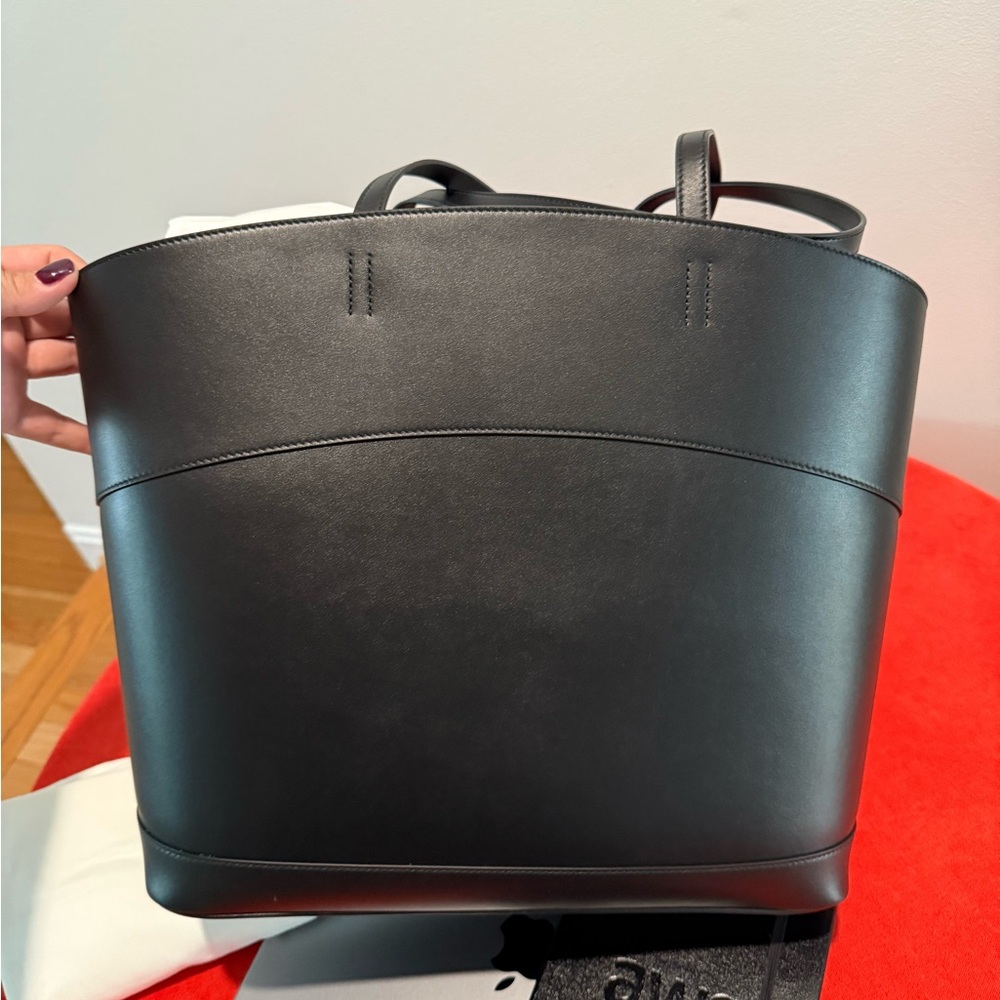 Salvatore Ferragamo Black Leather Tote Bag- NEW - Picture 11 of 14